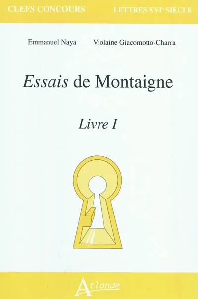Essais de Montaigne, Livre I