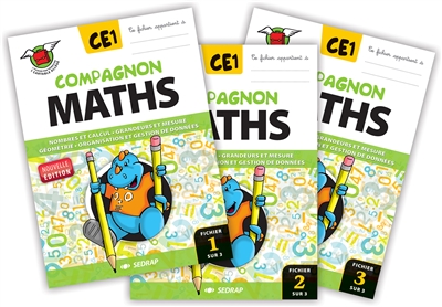 Compagnon maths CE1 : nombres et calcul, grandeurs et mesure, géométrie, organisation et gestion de données