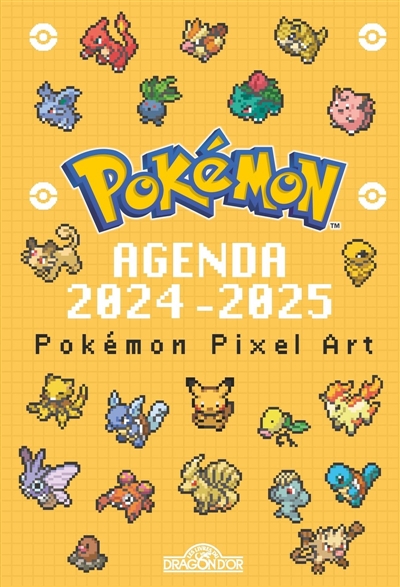 pokémon : agenda 2024-2025 : pixels
