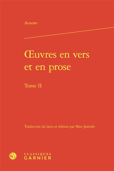 Oeuvres en vers et en prose. Vol. 2