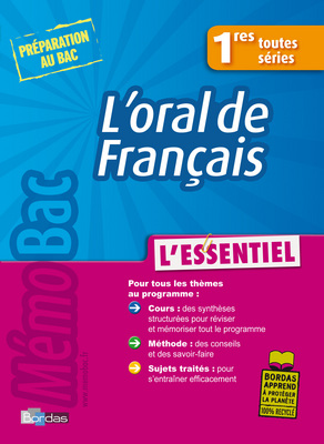 L'oral de français, premières toutes séries