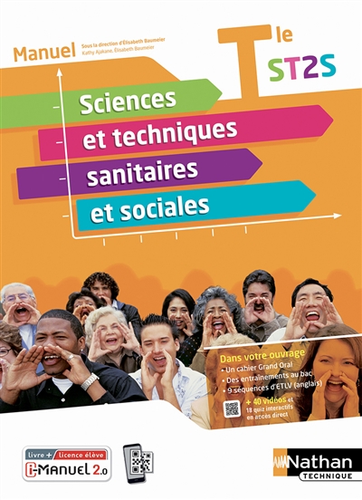 Sciences et techniques sanitaires et sociales, terminale ST2S : i-manuel 2.0, livre + licence élève