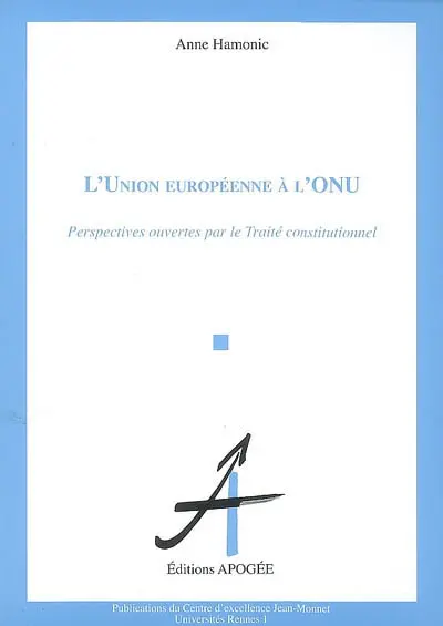 L'Union européenne à l'ONU : perspectives ouvertes par le Traité constitutionnel