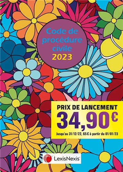 Code de procédure civile 2023 : jaquette flower power