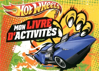 Mon livre d'activités Hot wheels : orange