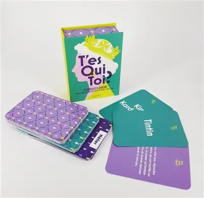T'es qui toi ? : 72 cartes et 3 jeux en 1 : pour deviner qui vous êtes, qui a fait quoi, et qui est qui !
