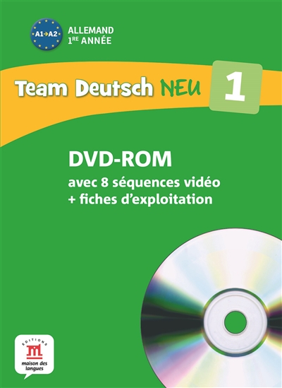 Team deutsch neu 1, allemand 1re année : DVD vidéo + CD-ROM avec fiches d'exploitation