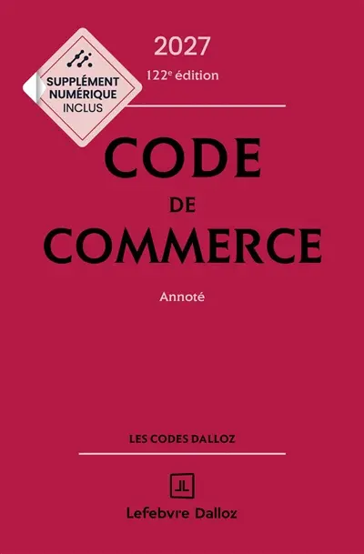 Code de commerce 2027, annoté