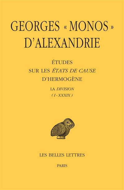Etudes sur les Etats de cause d'Hermogène : La division