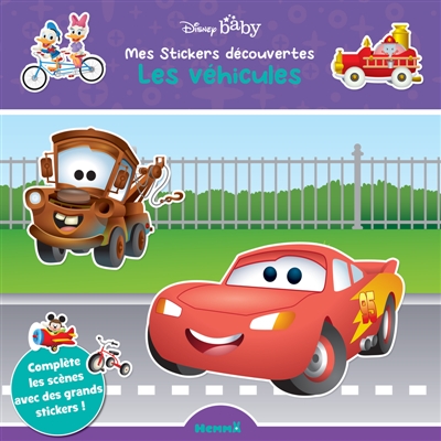 Disney Baby : Mes stickers découvertes : Les véhicules