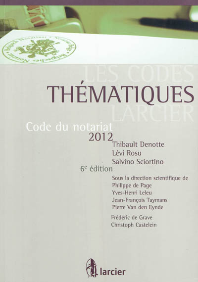 Code du notariat 2012