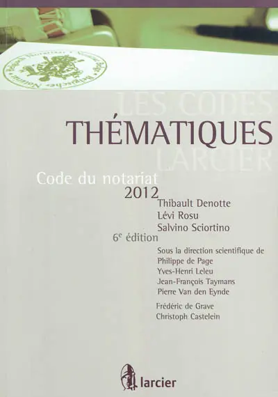 Code du notariat 2012