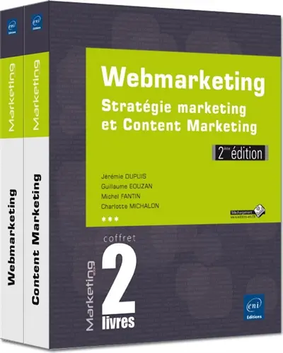 Webmarketing : stratégie marketing et content marketing : coffret 2 livres