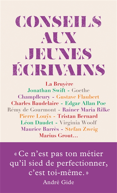 Conseils aux jeunes écrivains