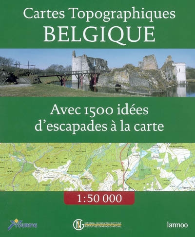 Cartes topographiques Belgique, 1: 50 000 : avec 1500 idées d'escapades à la carte