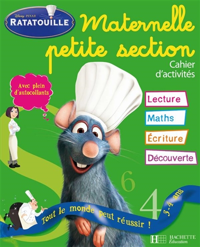 Ratatouille, maternelle petite section, 3-4 ans : cahier d'activités