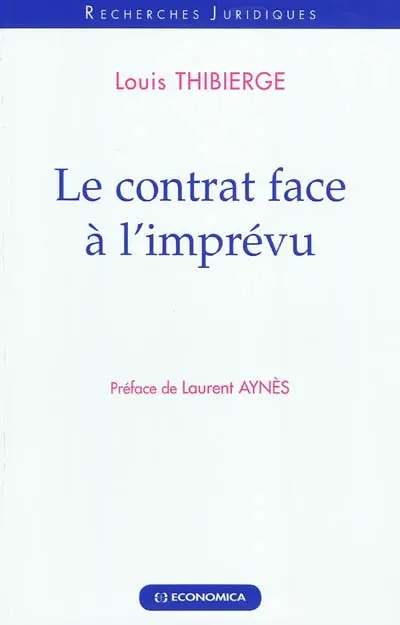 Le contrat face à l'imprévu