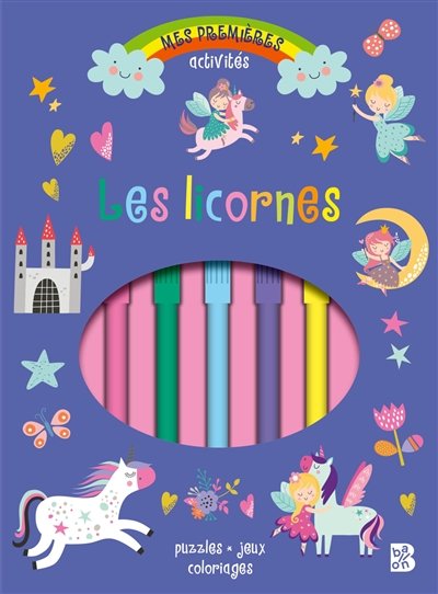 Les licornes : puzzles, jeux, coloriages