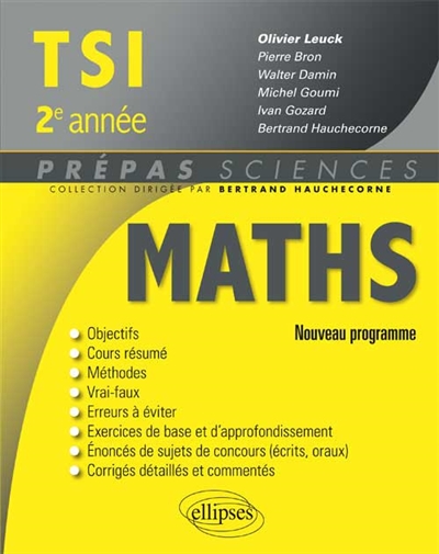 Mathématiques TSI, 2e année : nouveau programme