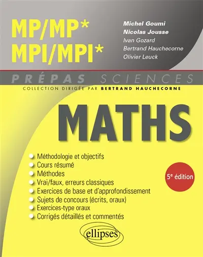 Maths MP, MP*, MPI, MPI* Maths MP, MP*, MPI, MPI*