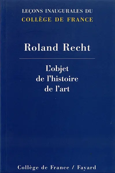 L'objet de l'histoire de l'art