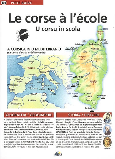 Le corse à l'école : la Corse dans la Méditerranée. U corsu in scola : a Corsica in u Mediterraniu