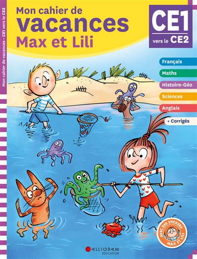 Mon cahier de vacances Max et Lili, CE1, CE2, 7-8 ans : conforme aux programmes