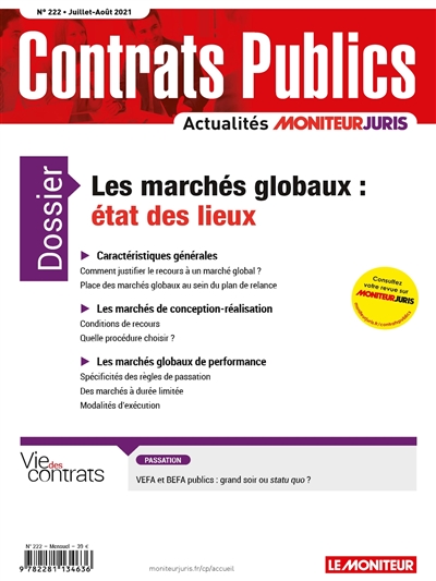 Contrats publics,...