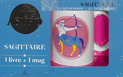 Sagittaire : 23 novembre-21 décembre : 1 livre + 1 mug