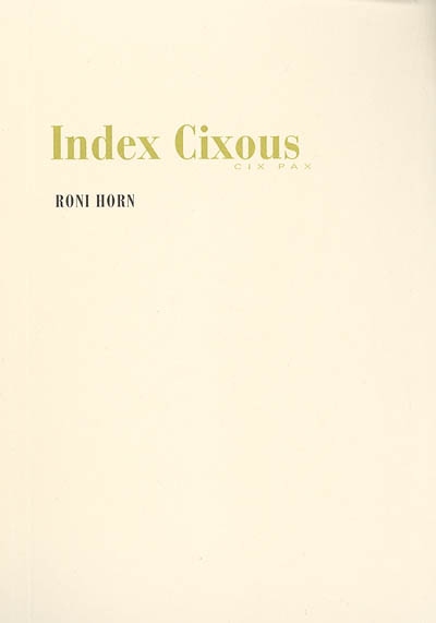 Index Cixous : cix pax