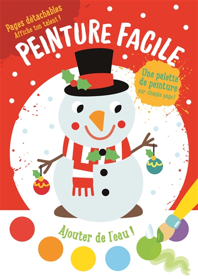 Peinture facile : le bonhomme de neige