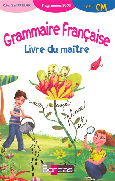 Grammaire française CM : livre du maître