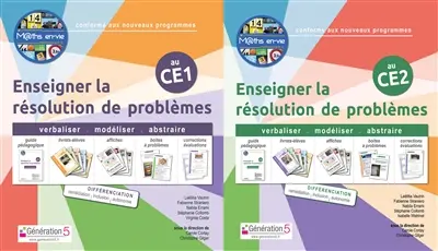 Pack Enseigner la résolution de problèmes CE1-CE2 : Maths en-vie