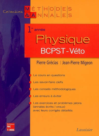 Physique 1re année BCPST-véto