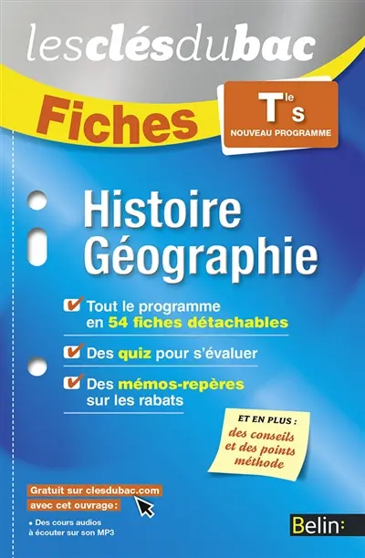 Histoire géographie terminale S : nouveau programme