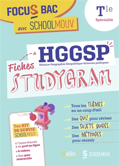 HGGSP terminale, spécialité : histoire géographie géopolitique et sciences politiques : fiches studygram