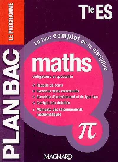 Maths obligatoire et spécialité terminale ES : le programme