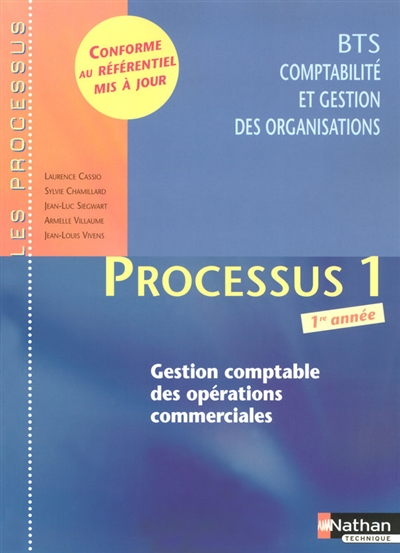 Processus 1, gestion comptable des opérations commerciales