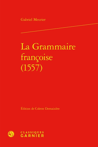 La grammaire françoise (1557)