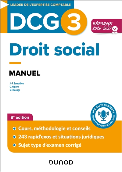 DCG 3, droit social :...