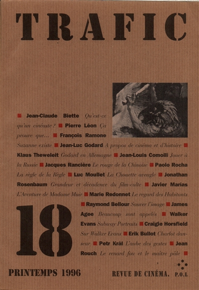 Trafic, n° 18. Spécial Godard
