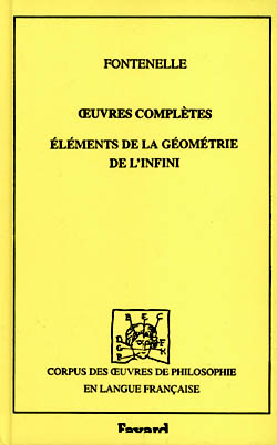 Oeuvres complètes. Vol. 8. Eléments de la géométrie de l'infini (1727)