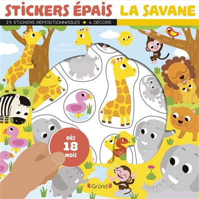 La savane : stickers épais...