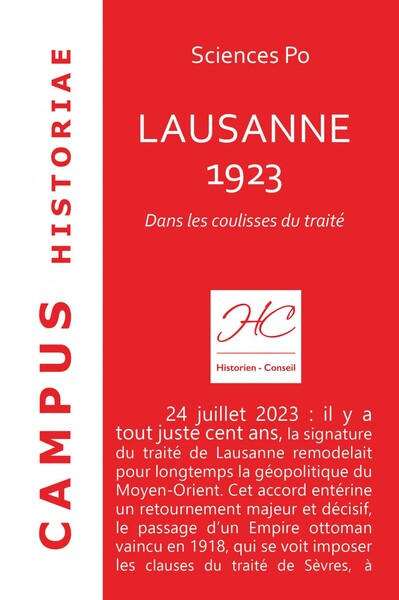 Lausanne 1923 : dans les coulisses du traité
