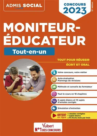 Moniteur-éducateur : tout-en-un : concours 2023