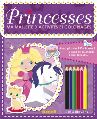 Princesses : ma mallette d'activités et coloriages