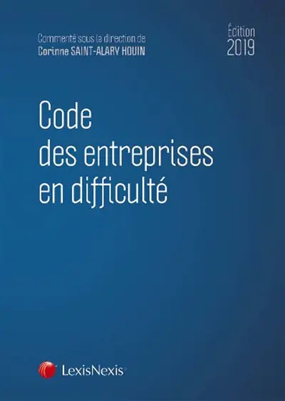 Code des entreprises en difficulté : 2019