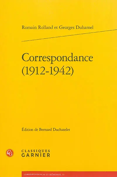 Correspondance (1912-1942)