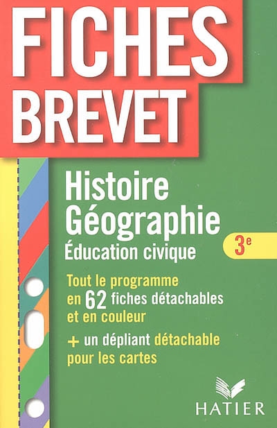 Histoire-géographie, éducation civique 3e