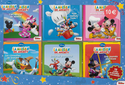 La maison de Mickey : 12 livres, histoires + coloriages